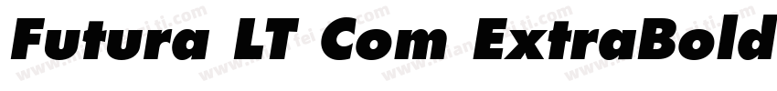 Futura LT Com ExtraBold字体转换